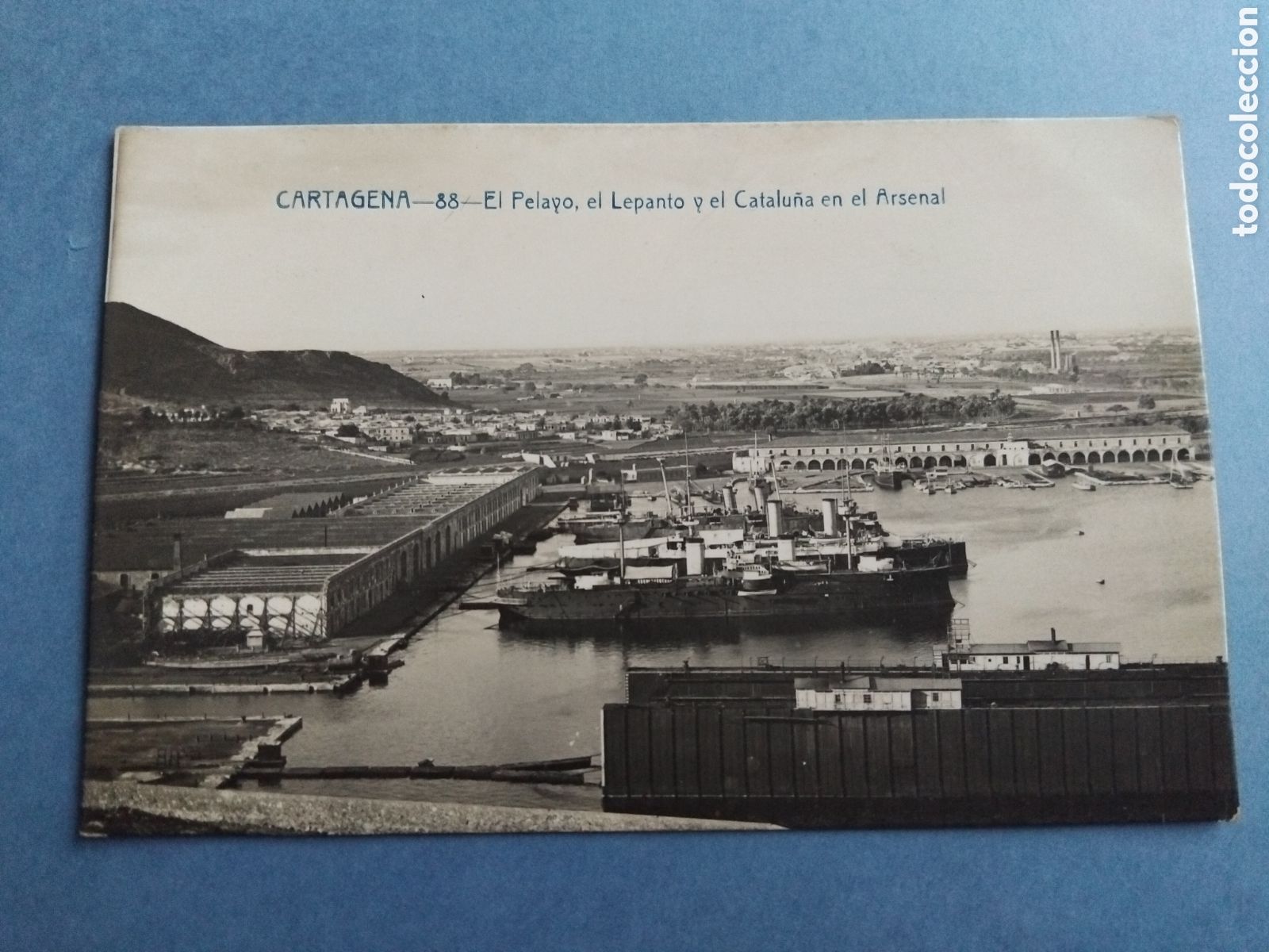 Postales: Postal Cartagena. Nav&iacute;os en el arsenal