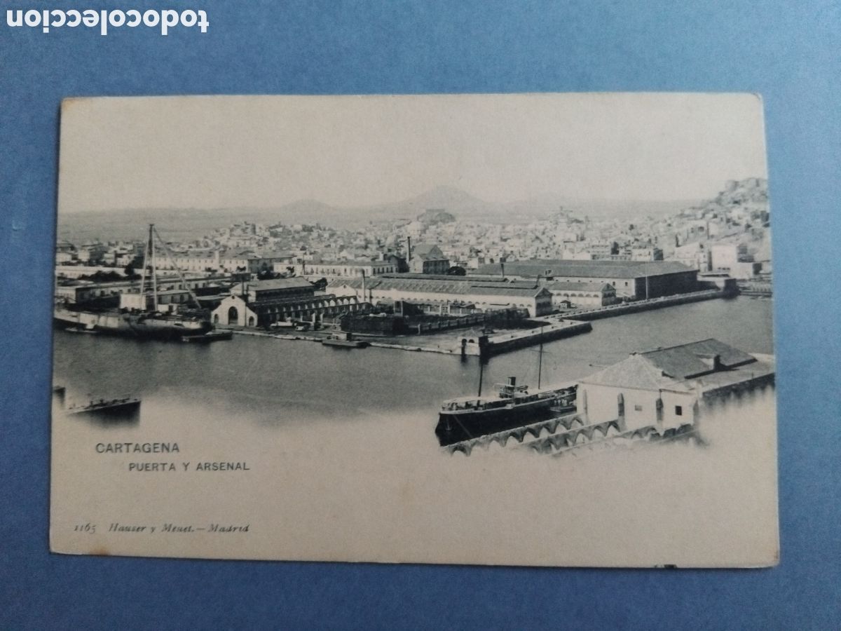 Postales: Postal Cartagena. Puerta y Arsenal. Hauser y Menet