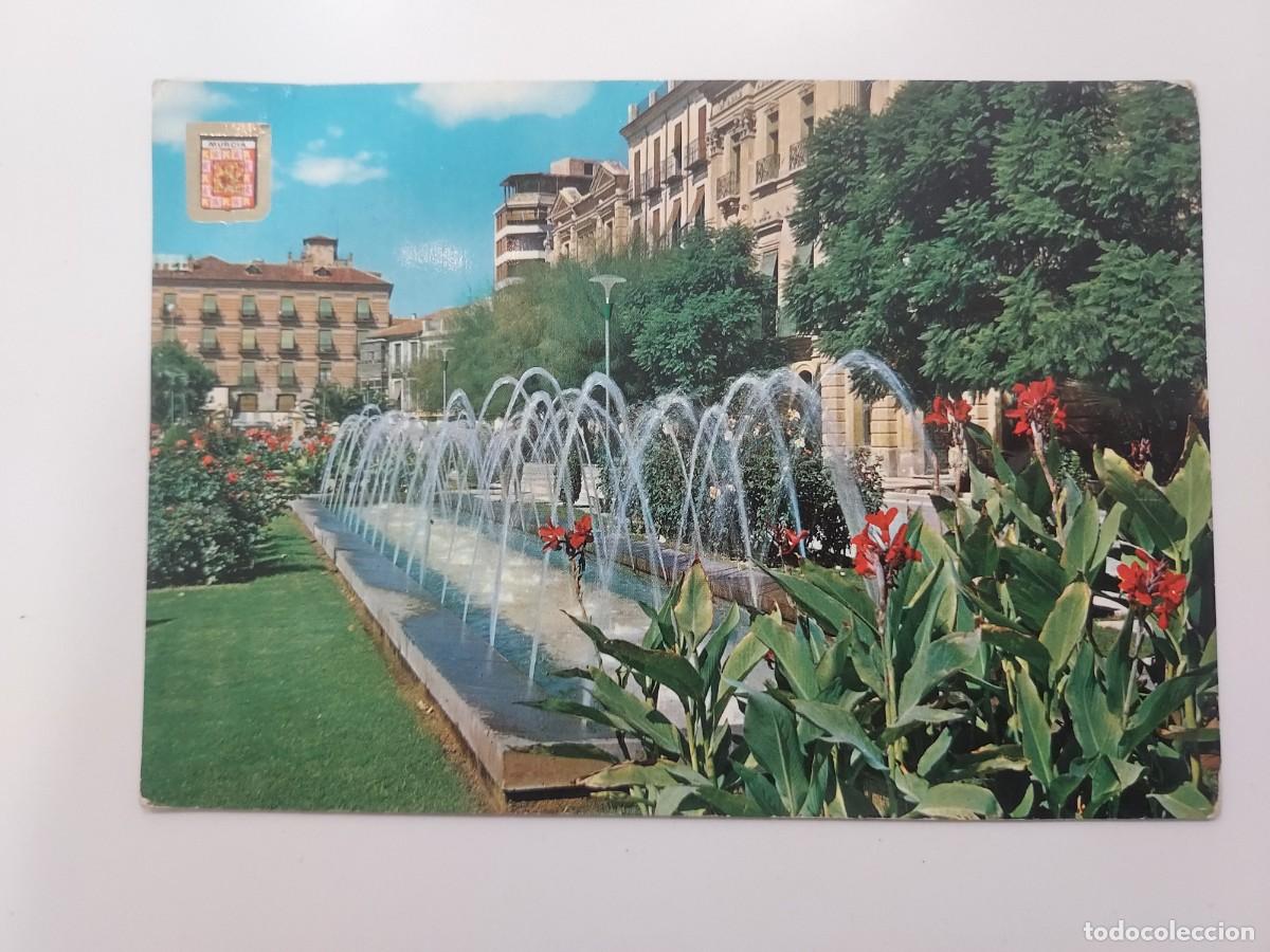 Postales: POSTAL MURCIA GLORIETA DE ESPA&Ntilde;A. 1963. CIRCULADA. SUBIRATS 8