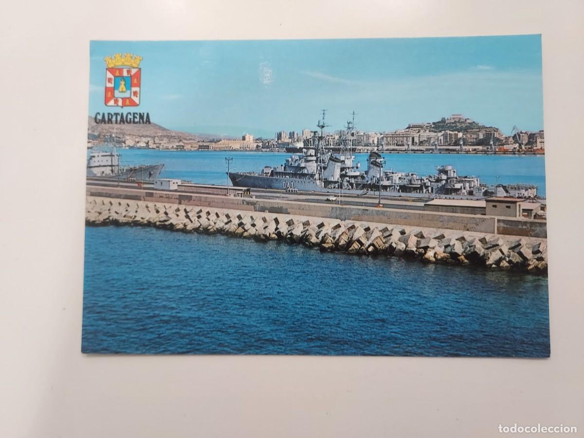 Postales: POSTAL CARTAGENA VISTA PARCIAL DEL PUERTO. 1979. SIN CIRCULAR. BUQUE MILITAR ARMADA. 3807