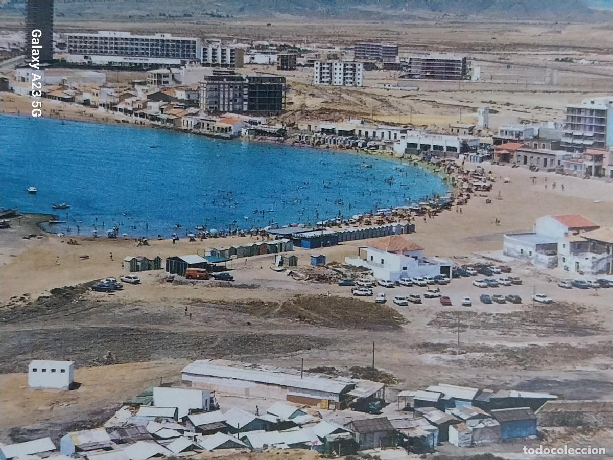 Postales: PUERTO DE MAZARRON PLAYA DE LA ISLA ED ARRIBAS 9 SC ORIGINAL ANIMADA COCHES CLASICOS