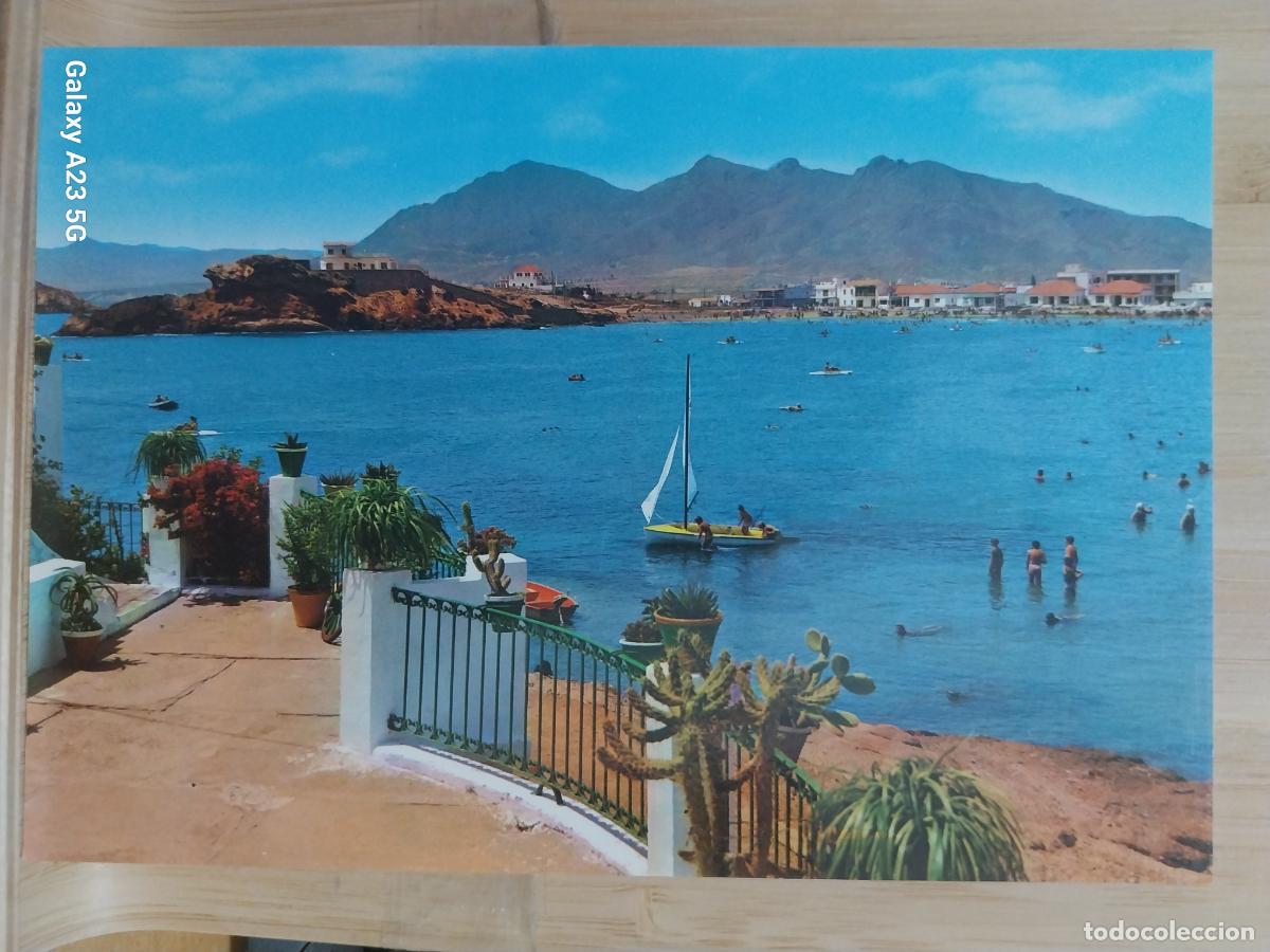 Postales: PUERTO DE MAZARRON PLAYA DE LA REYA ED ARRIBAS 12 SC ORIGINAL PLAYA ANIMADA * TERRAZA