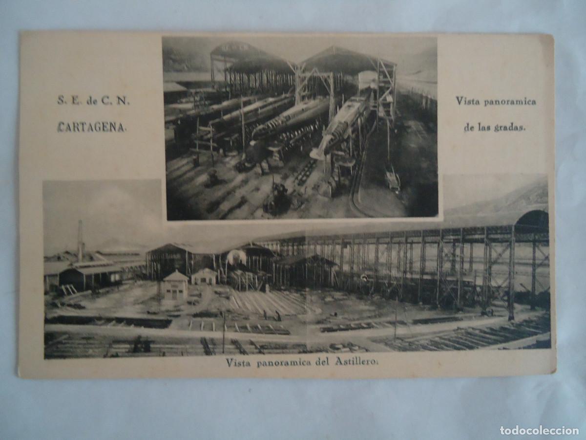Postales: POSTAL DE LA SOCIEDAD ESPA&Ntilde;OLA DE CONSTRUCCION NAVAL. CARTAGENA. PP -13