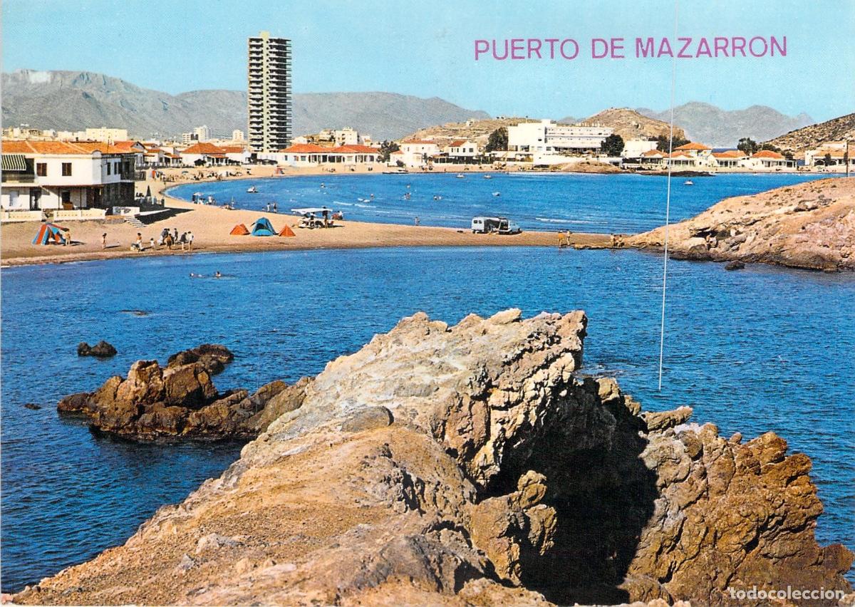 Postales: Postal de la Playa de la Isla en Puerto de Mazarron - Foto 1