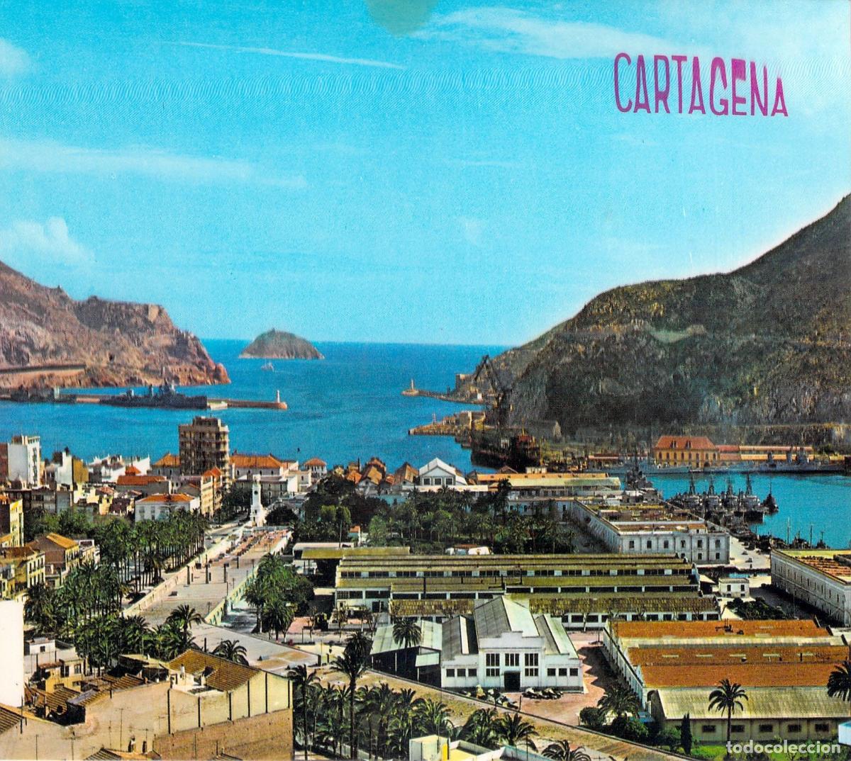 Postales: Postal de Cartagena: Vista Parcial y Puerto