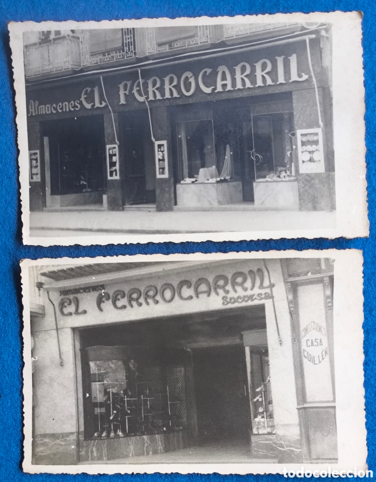 Postales: CARTAGENA ALMACENES EL FERROCARRIL POSTAL FOTOGR&Aacute;FICA MURCIA C. 1940