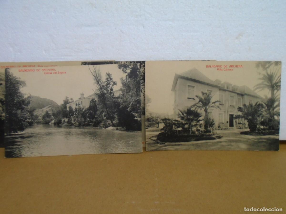 Postales: BALNEARIO DE ARCHENA(MURCIA)CINCO POSTALES S/C EDIC.THOMAS C.A.1910.