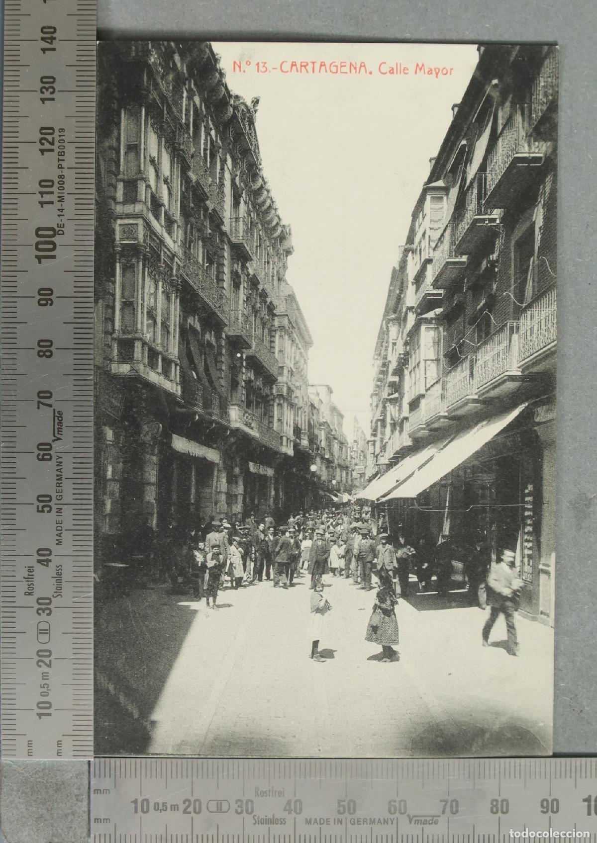 Postales: POSTAL. Cartagena - Calle Mayor - Fototipia Thomas