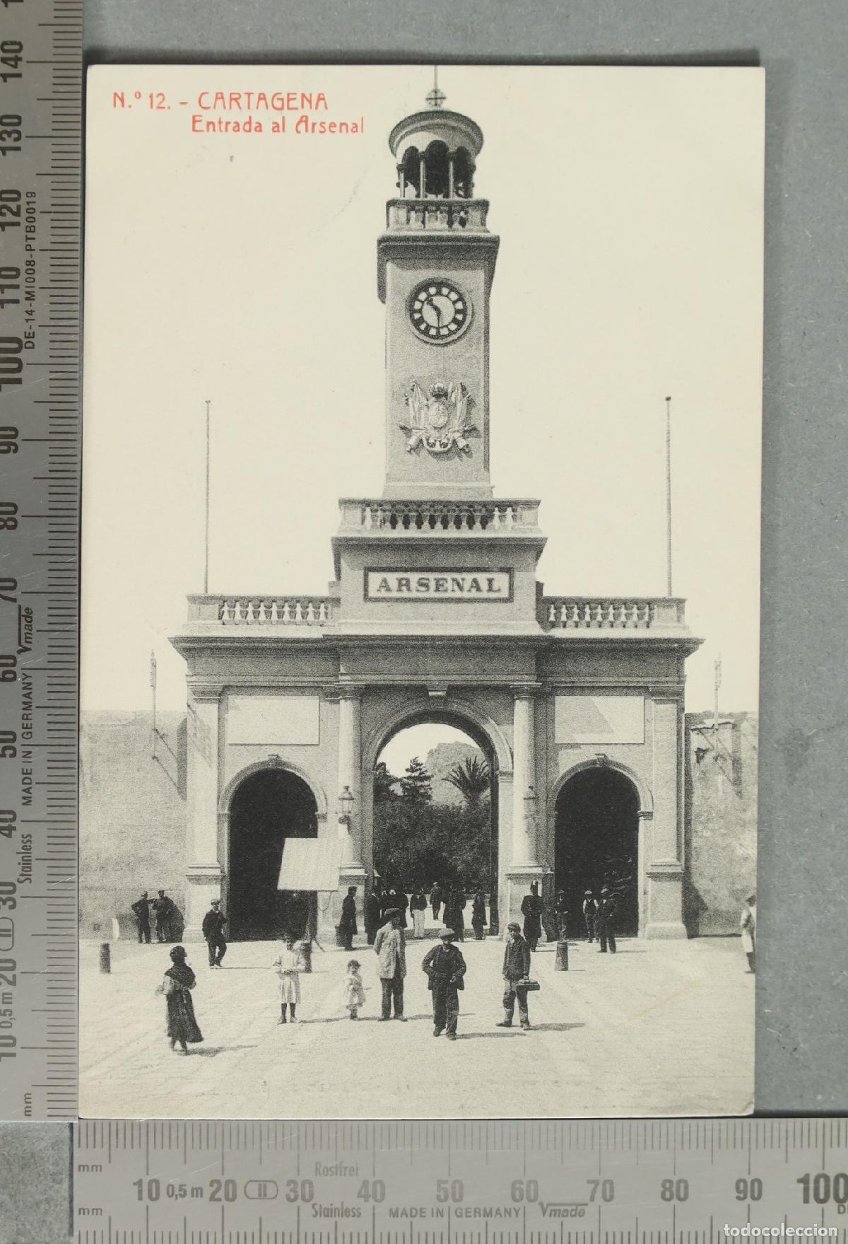 Postales: POSTAL. Cartagena - Entrada al Arsenal