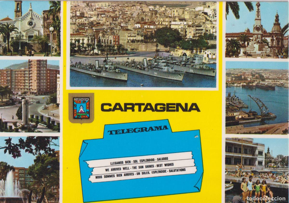 Postales: CARTAGENA, DIVERSOS ASPECTOS DE LA CIUDAD - ESCUDO DE ORO N&ordm;94 - S/C
