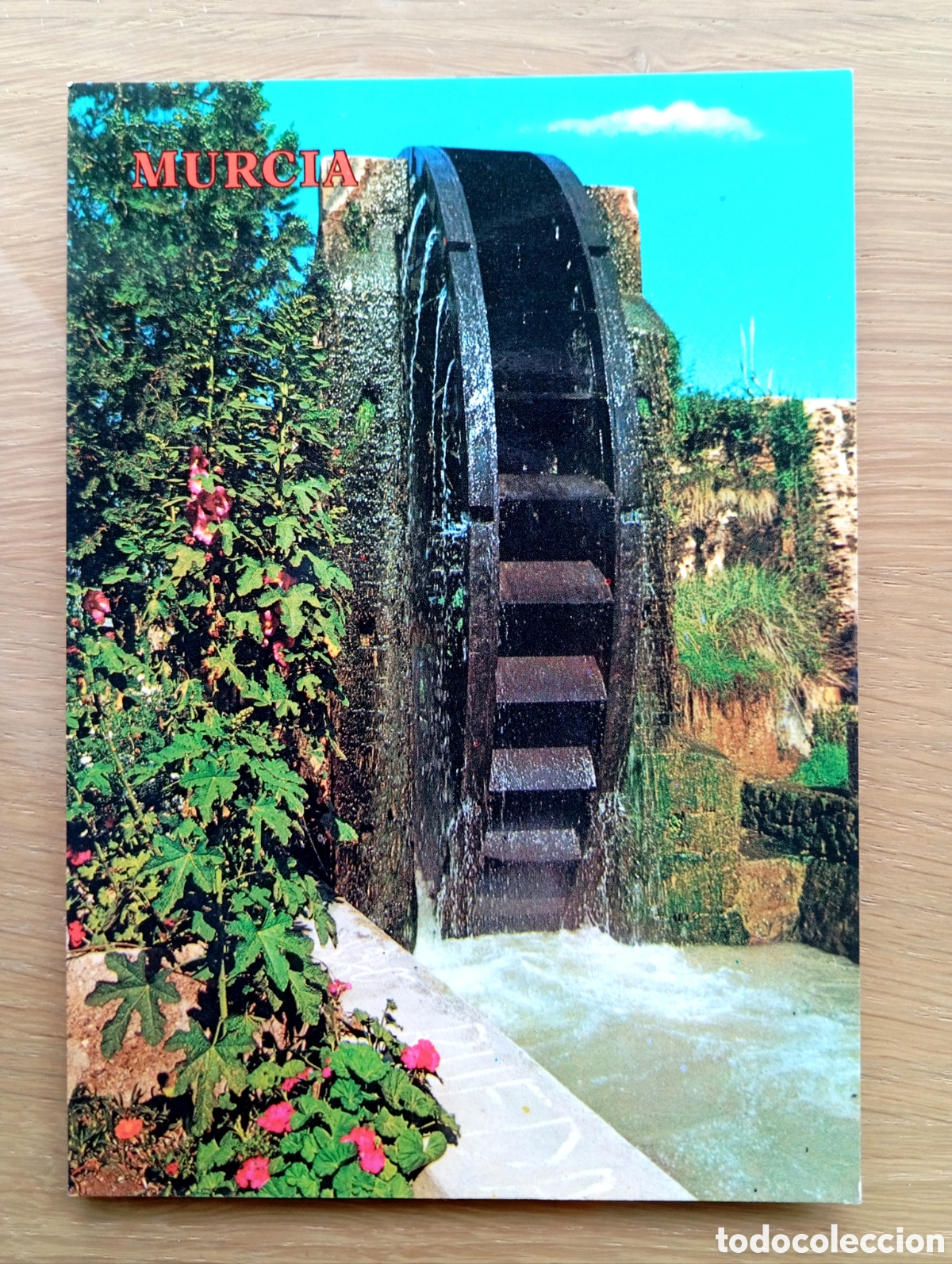 Postales: POSTAL MURCIA RUEDA DE LA &Ntilde;ORA COLECCI&Oacute;N PERLA 3891 A&Ntilde;O 1976 NORIA MOLINO PROCESO F.A.G.S.A.