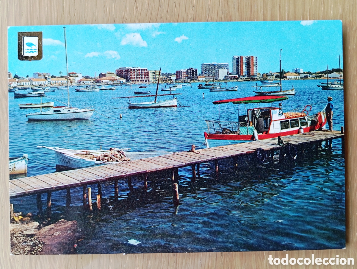 Postales: POSTAL LO PAGAN SAN PEDRO DEL PINATAR MURCIA PLAYA DISTRIBUIDORA MAR MENOR 19 A&Ntilde;O 1976