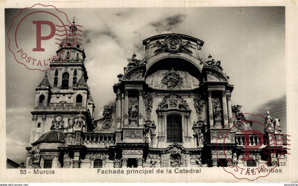 Postkarten: Murcia Fachada Principal de la Catedral MURCIA ESPA&Ntilde;A