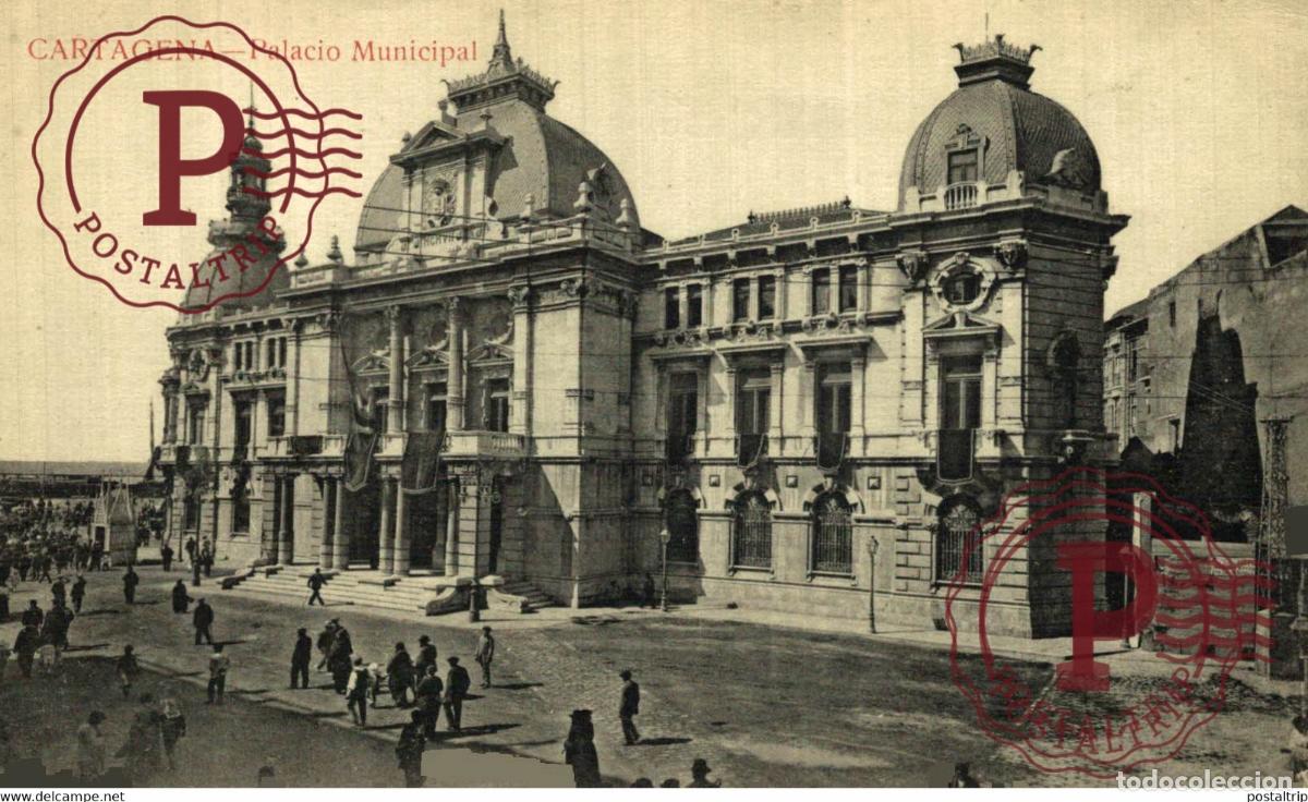 Postales: MURCIA. CARTAGENA. PALACIO MUNICIPAL.