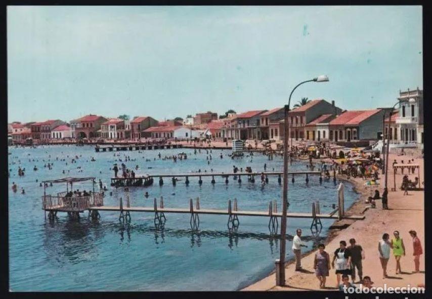 Postcards: Los Alc&aacute;zares. *Playa* Ed. G. Garrabella n&ordm; 6. Circulada.