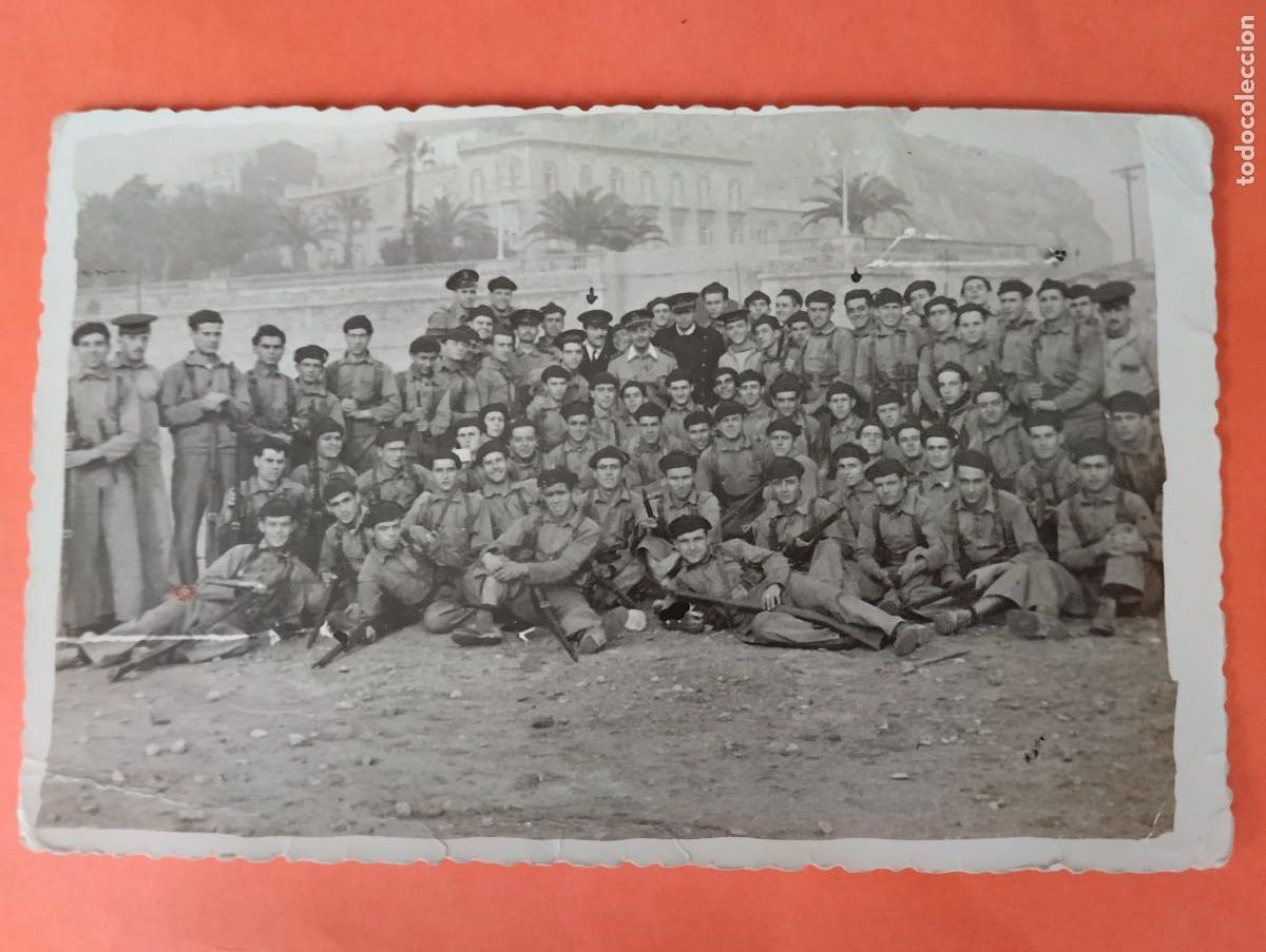 Postales: FOTO TAMA&Ntilde;O POSTAL MILITARES BRIGADA INFANTERIA MARINA CARTAGENA MURCIA FOT J. FERNANDEZ. A&Ntilde;O 1951.