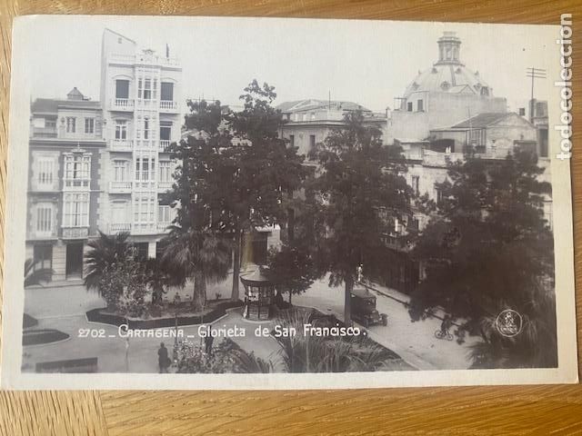 Postales: Cartagena. N&ordm; 2702. Glorieta de San Francisco. Ed. Unique. Postal sin circular