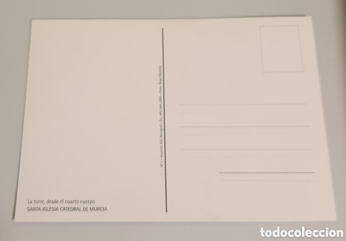 Postales: MURCIA postal torre catedral - Foto 2