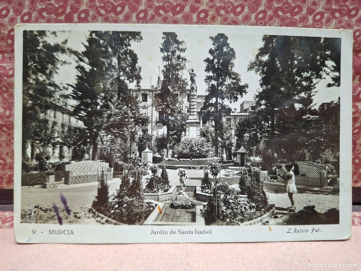 Postales: ANTIGUA POSTAL MURCIA JARDIN SANTA ISABEL ROISIN 9