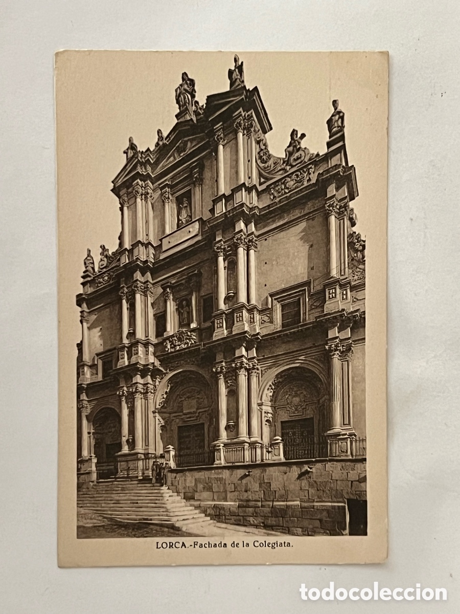 Postales: LORCA (Murcia) Postal Fachada de la Colegiata.. Edic., E. Almirall (h.1930?) S/C