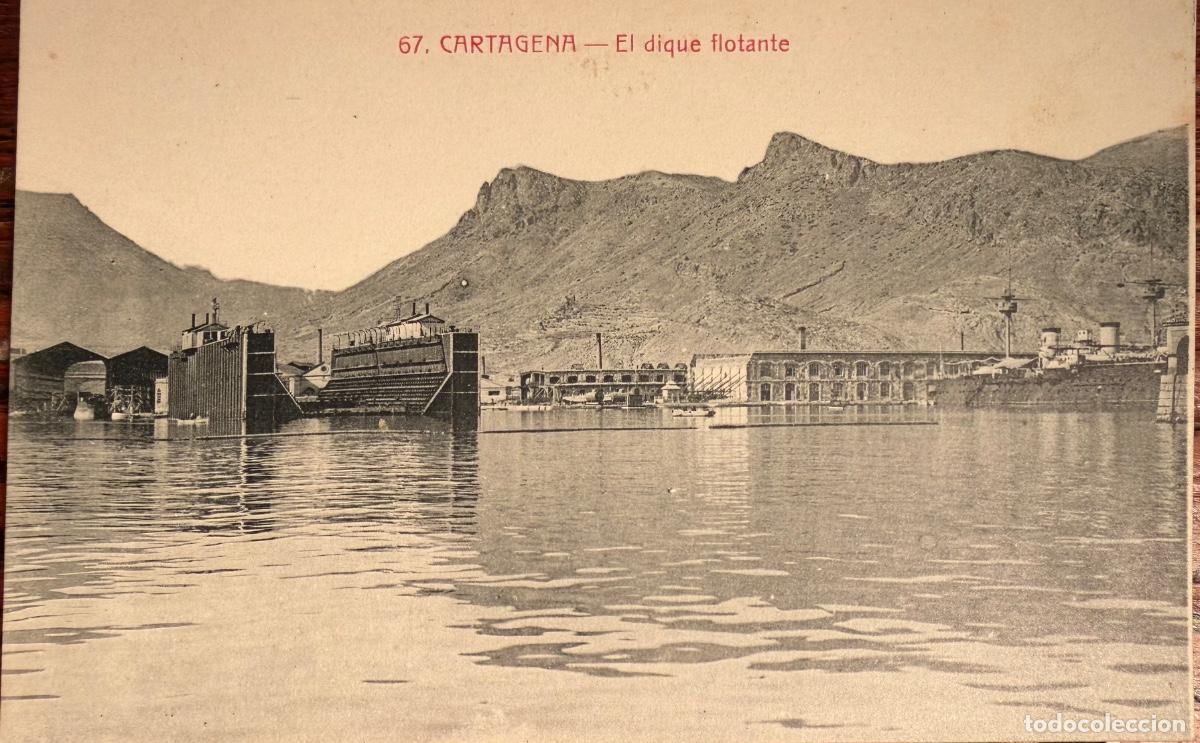 Postales: POSTAL CARTAGENA N&ordm;67 EL DIQUE FLOTANTE