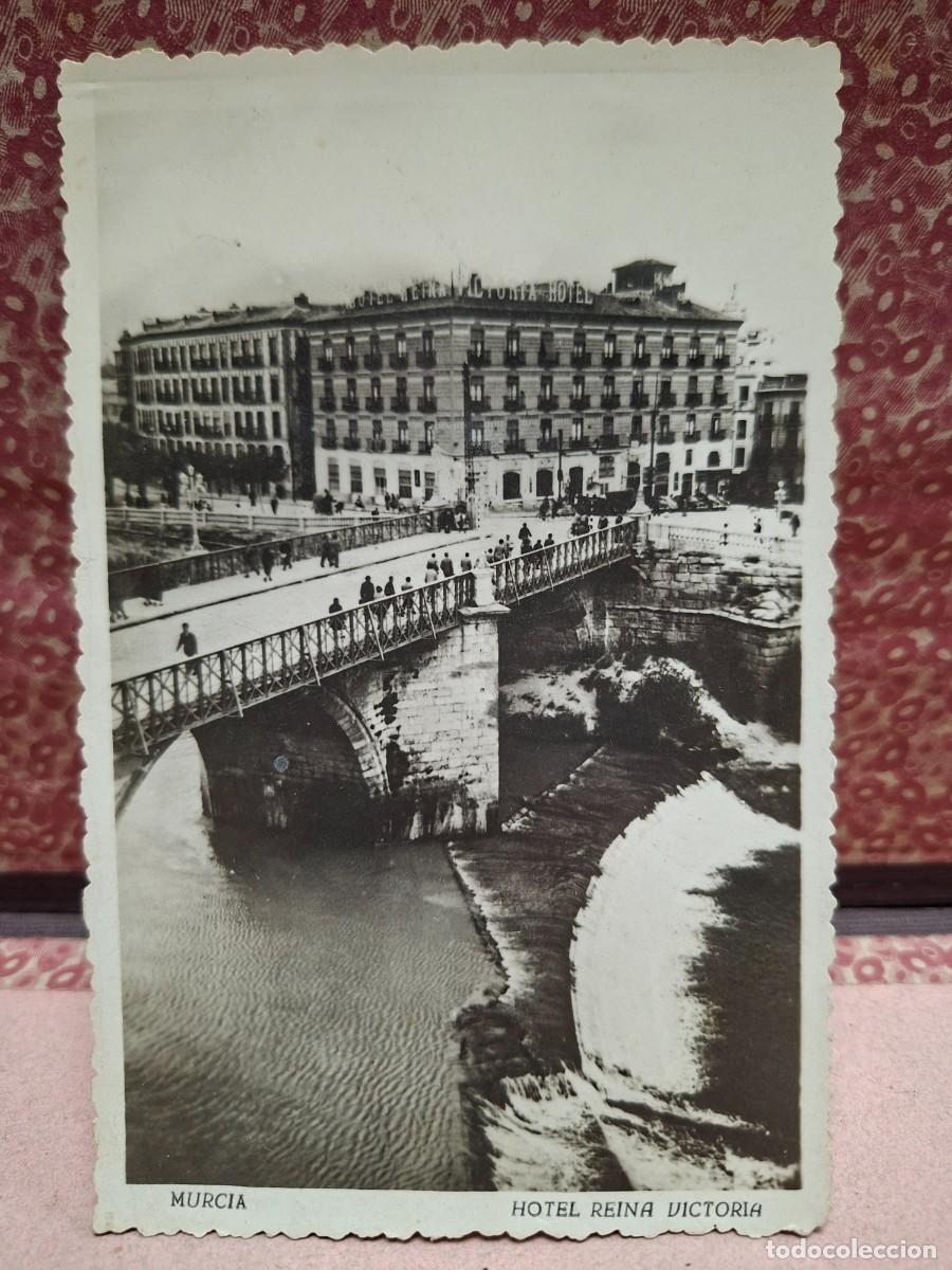 Postales: ANTIGUA POSTAL MURCIA HOTEL REINA VICTORIA