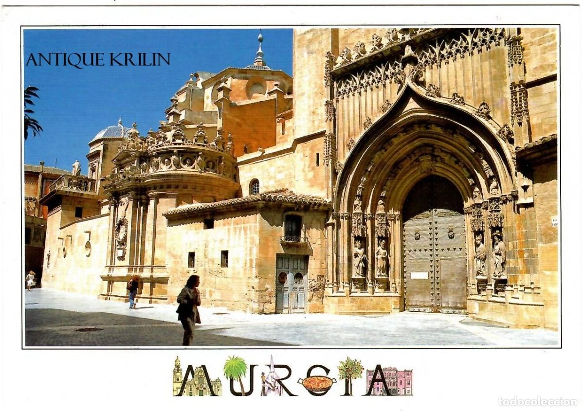 Postales: MURCIA / VISTA CATEDRAL DESDE PLAZA APOSTOLES / EDICIONES AM N&ordm; AM2671 / SIN FRANQUEAR