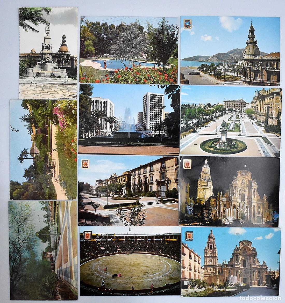 Postales: Lote de 11 postales de la Regi&oacute;n de Murcia. Circuladas
