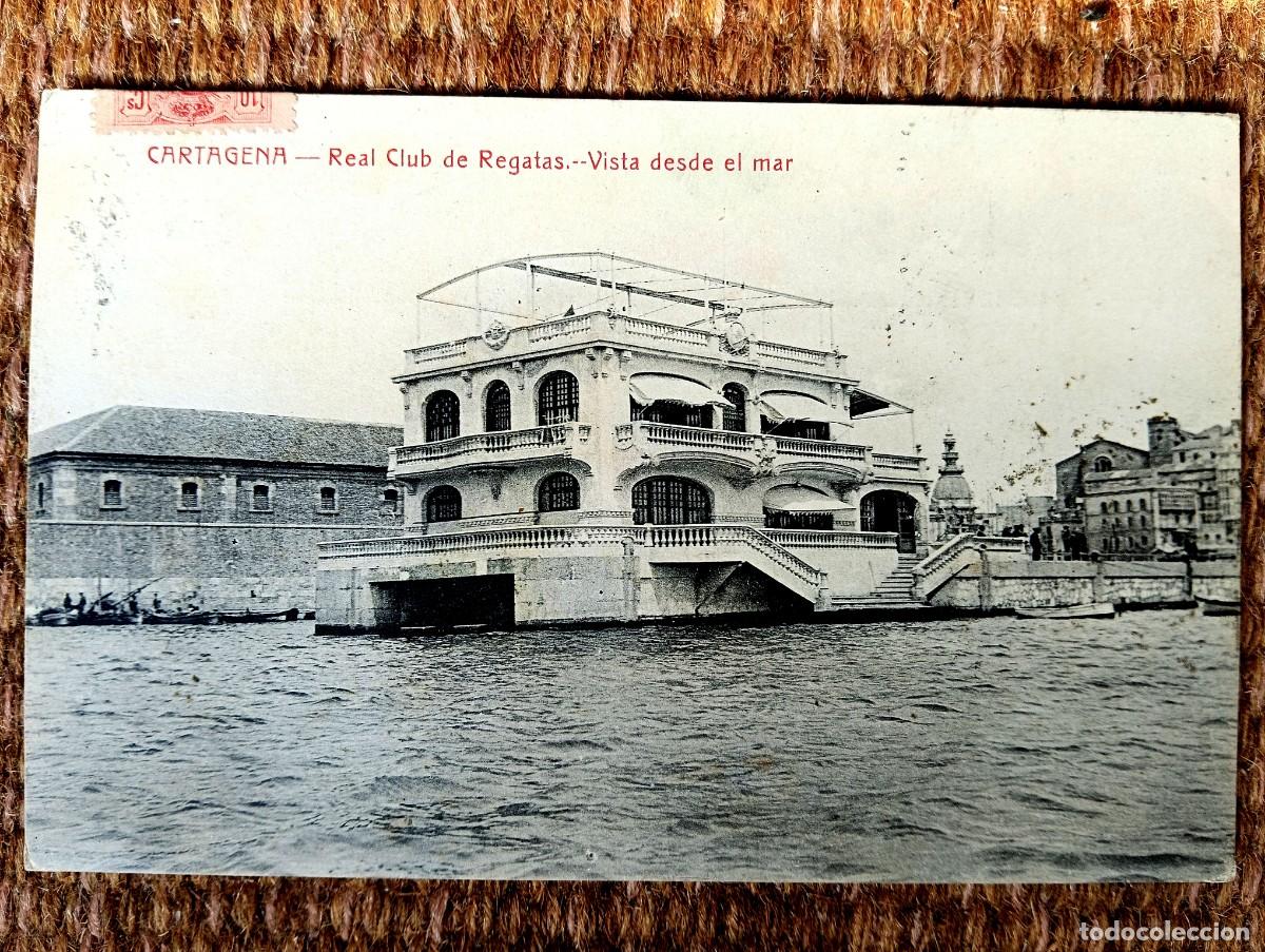 Postales: CARTAGENA - REAL CLUB DE REGATAS - ED. J, CASAU