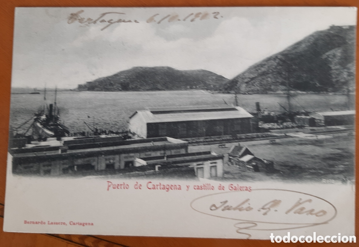 Postales: Postal Cartagena Murcia. Puerto y Castillo de Galeras. Escrita y circulada. R33A