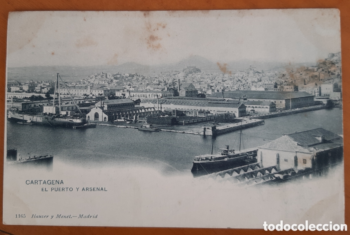 Postales: Postal Cartagena Murcia. El Puerto y Arsenal. Escrita y circulada. R34A