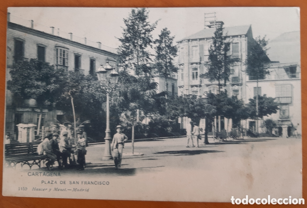 Postales: Postal Cartagena Murcia. Plaza de San Francisco. Escrita y circulada. R36A