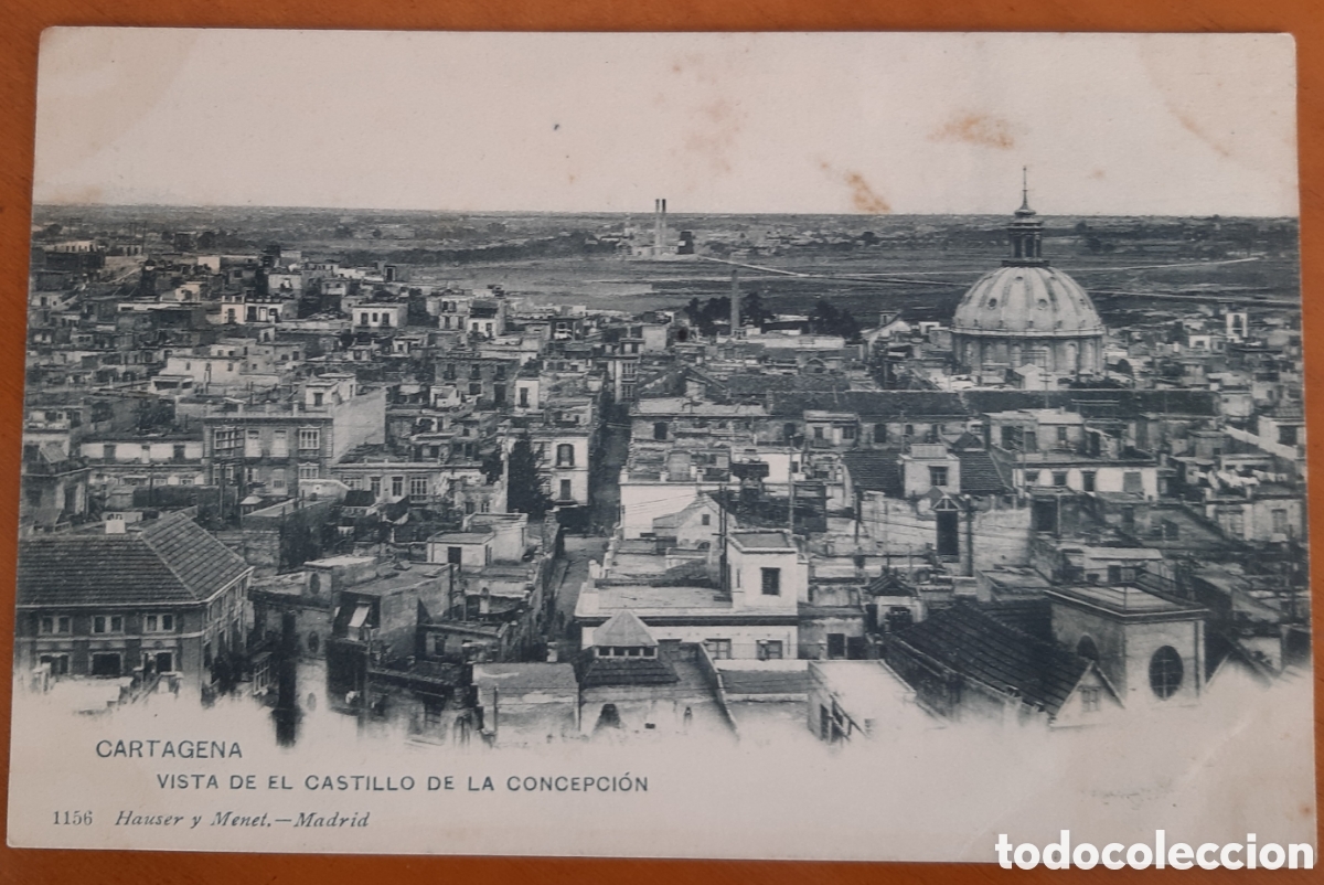 Postales: Postal Cartagena Murcia. Vista Castillo de la Concepci&oacute;n. Escrita y circulada. R38A
