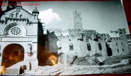 Postales: ANTIGUA POSTAL DE CASTILLO DE JAVIER (NAVARRA) - Foto 1