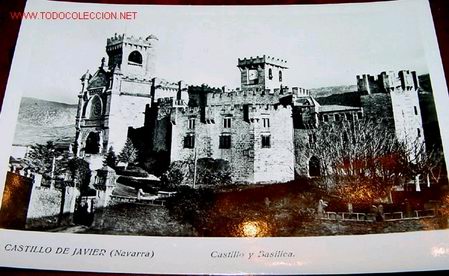 Postales: ANTIGUA POSTAL DE CASTILLO DE JAVIER (NAVARRA) - Foto 1