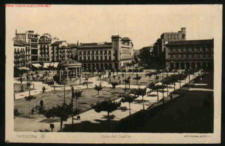 Postales: PAMPLONA 11: PLAZA DEL CASTILLO - Foto 1