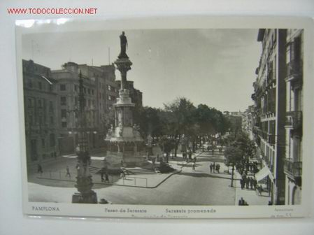 Postales: PAMPLONA PASEO DE SARASATE - Foto 1