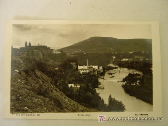 Postales: PAMPLONA 20 EL RIO ARGA. ED. ARRIBAS. - Foto 1
