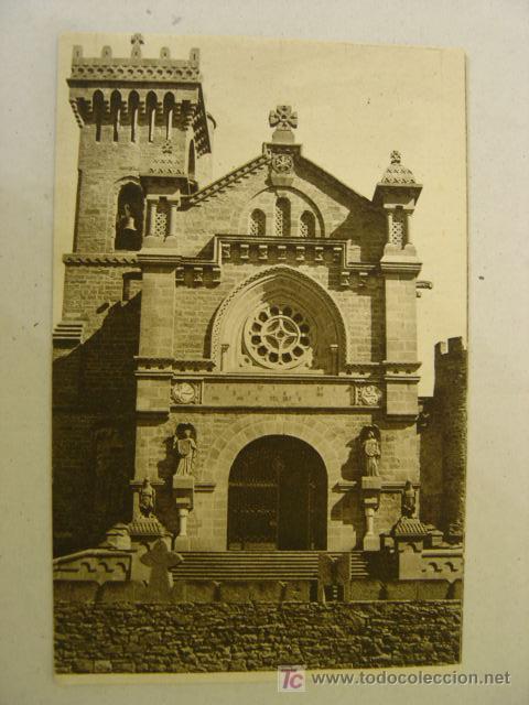 Postales: CASTILLO DE JAVIER. NAVARRA. FACHADA DE LA BASILICA. - Foto 1