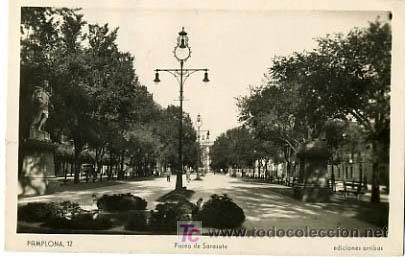 Postales: PAMPLONA,  PASEO DE SARASATE,                P14081 - Foto 1