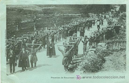 Postales: RONCESVALLES. PROCESION. - Foto 1