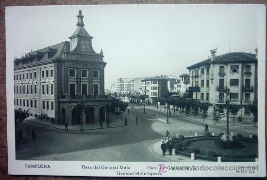 Postales: PAMPLONA PLAZA DEL GENERAL MOLA - Foto 1