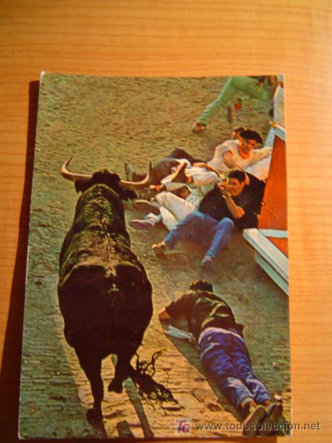 Postales: POSTAL PAMPLONA ENCIERRO DE LOS TOROS - Foto 1