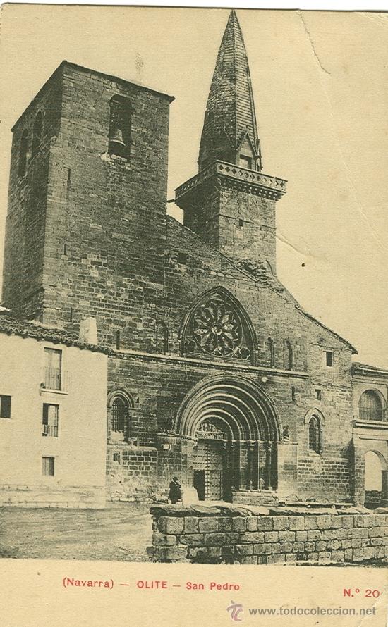 Postales: OLITE. IGLESIA DE SAN PEDRO. - Foto 1