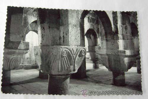Postales: Postal Monasterio y cripta siglo IX Leyre Navarra a&ntilde;os 50 - Foto 1