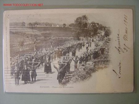 Postales: RONCEVEAUX - PROCESION - Foto 1