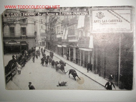 Postales: PAMPLONA..ANUNCIO ANIS DE LAS CADENAS - Foto 1