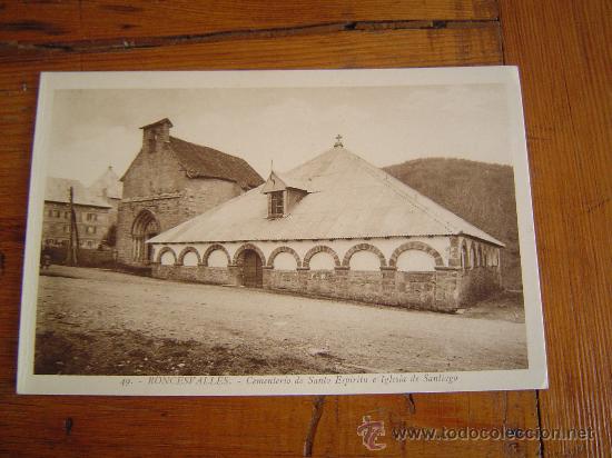 Postales: Bonita postal  de Roncesvalles - Foto 1