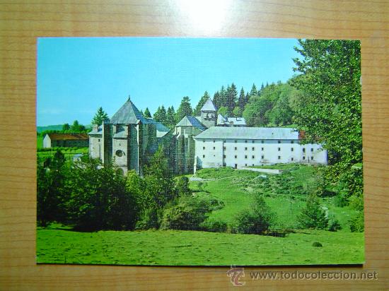 Postales: POSTAL RONCESVALLES (NAVARRA) VISTA GENERAL Y ABSIDE SIN CIRCULAR - Foto 1