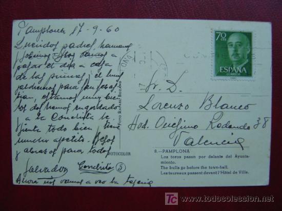 Postales: PAMPLONA - ENCIERRO - Foto 2